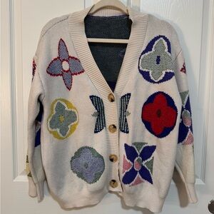 Floral Patterned Women's Sweater